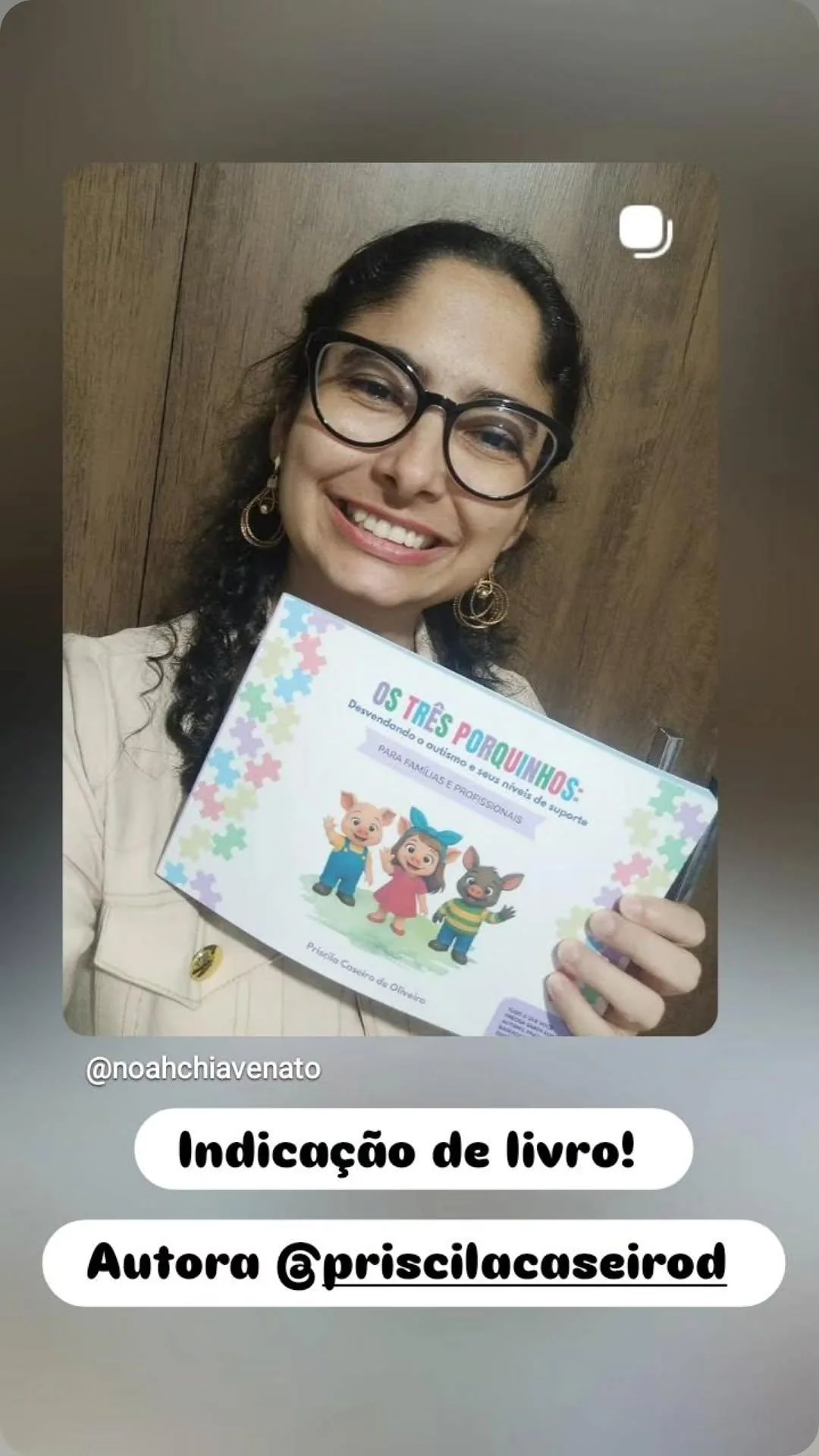 Indicação de leitora no Instagram