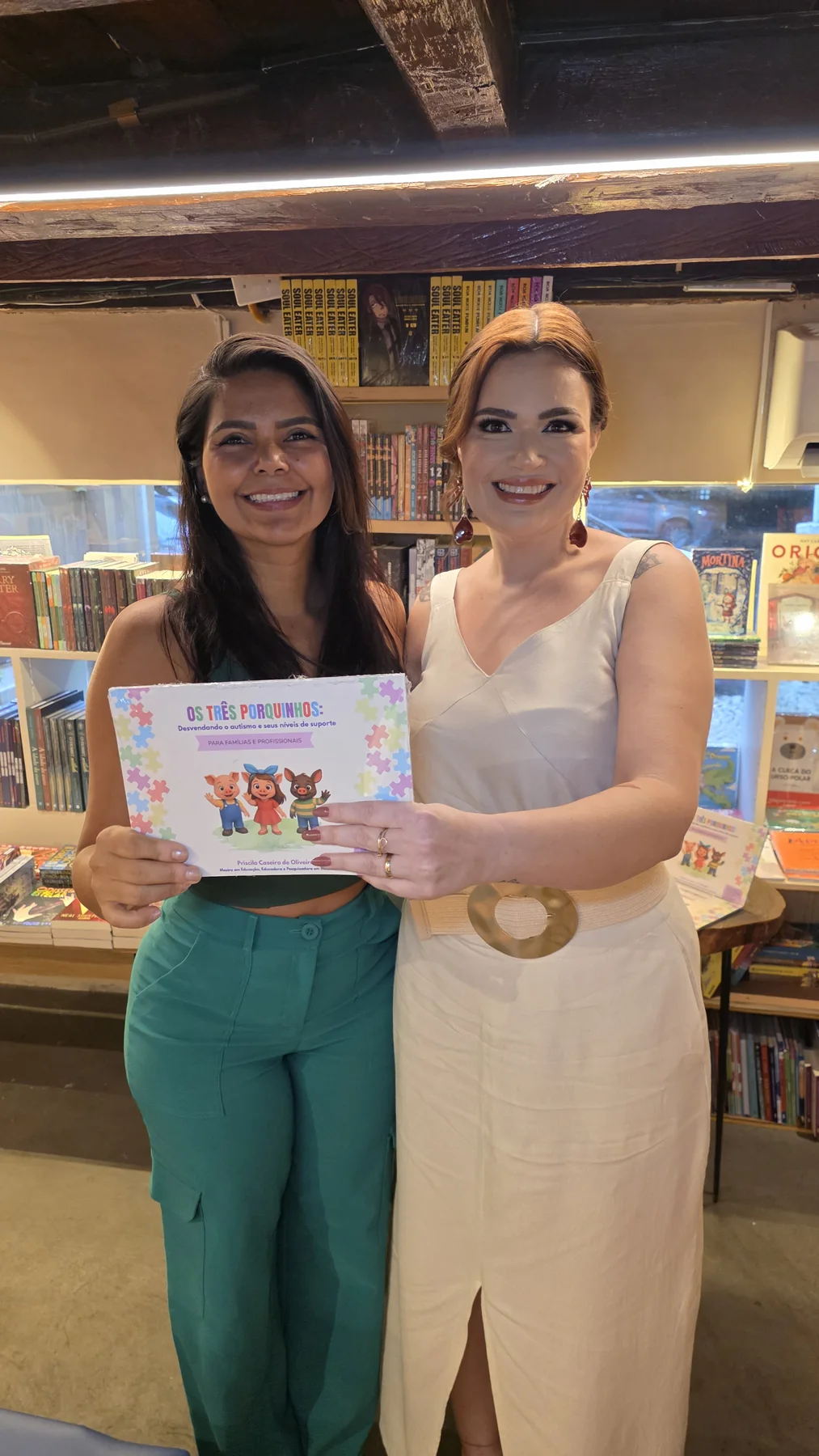 Leitora com a autora